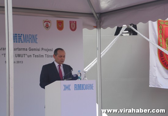 'TCSG Dost' ve 'TCSG Umut'un' teslim töreninden 55