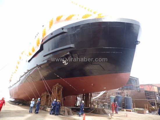 Ada Tersanesinin 3.gemisi “Lovund” denize indirildi 1