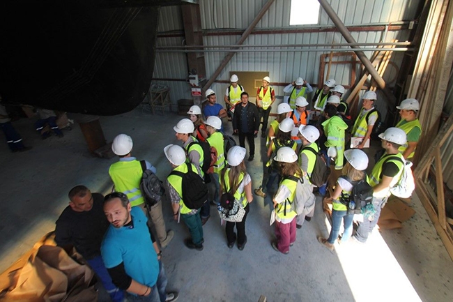 Belçikalı gemi inşa öğrencileri Özata Tersanesi'ni ziyaret etti 3