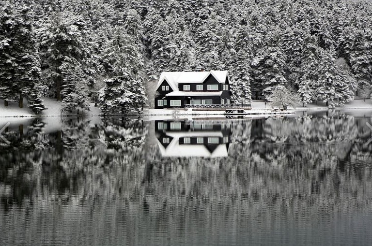 Abant Gölü'nden karpostallık kareler 1