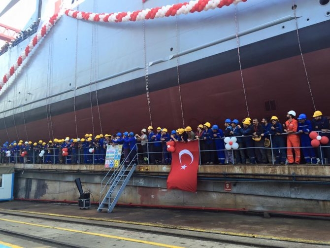 TCG Bayraktar denize indi 7