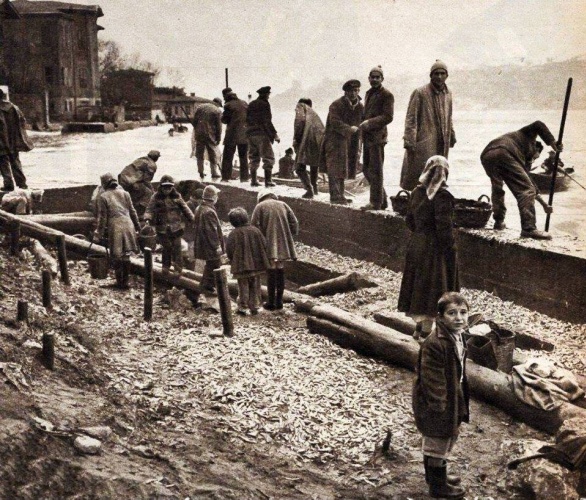 Balık dolu siyah beyaz İstanbul 7