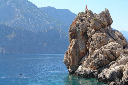 Korsan limanında arkeoloji ve doğal güzellik görüntülendi 12