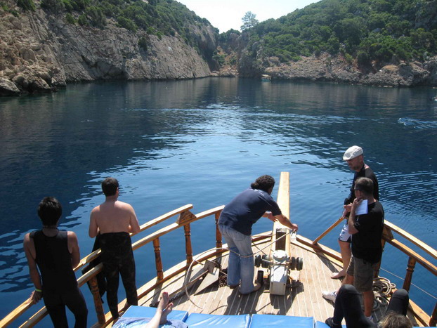 Korsan limanında arkeoloji ve doğal güzellik görüntülendi 2