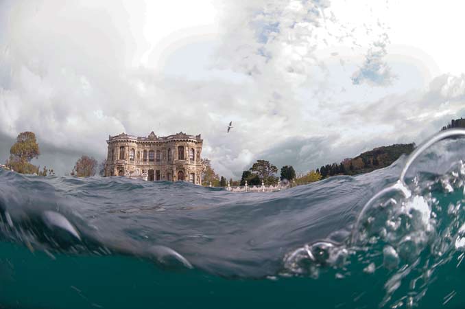 'Balık gözünden' İstanbul Boğazı 14