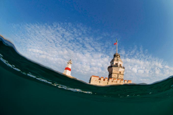 'Balık gözünden' İstanbul Boğazı 5