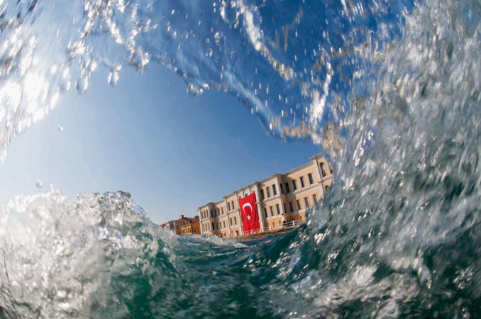 'Balık gözünden' İstanbul Boğazı 8