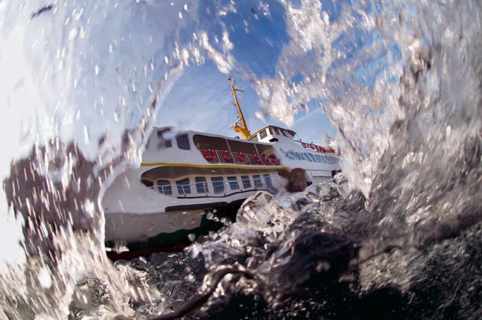 'Balık gözünden' İstanbul Boğazı 9