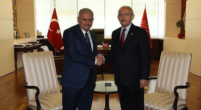 Başbakan Yıldırım-Kılıçdaroğlu görüşmesi sona erdi