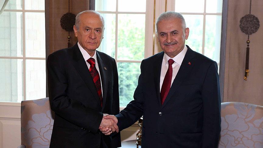 Bahçeli ve Başbakan Yıldırım'dan ortak açıklama