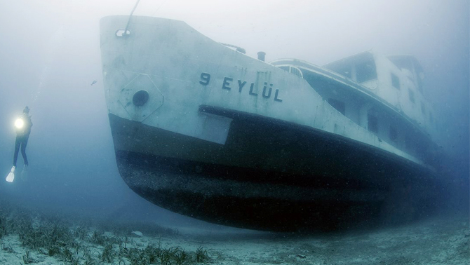 9 Eylül ve Alaybey vapurları dalış turizmini hareketlendirdi