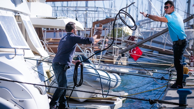 Teos Marina, Mavi Bayrak denetiminden geçti