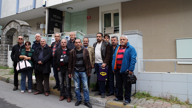 FETÖ mağduru Vera Denizcilik çalışanları basın açıklaması yaptı