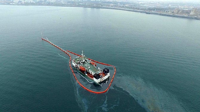 M/V Bereket gemisi deniz kirliliğine neden oldu