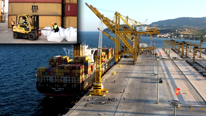 Asyaport’tan mermer granülü ihracatı başladı