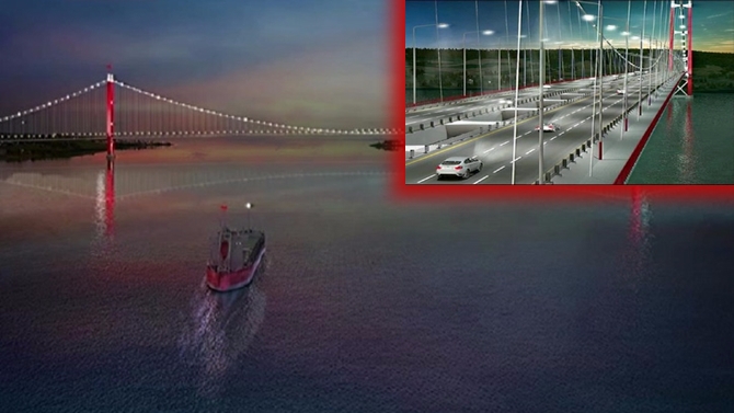 Arslan: Dünyanın en uzun asma köprüsü olacak