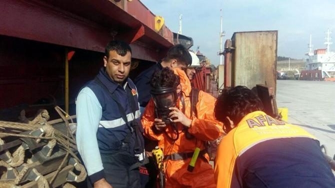 Marmara Ereğli'sinde gemi personeli ambarda ölü bulundu