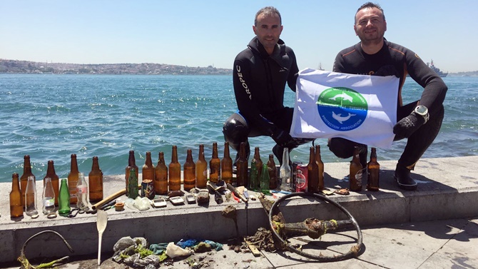 TURMEPA, Kabotaj Bayramı'nda deniz dibi temizliği yaptı