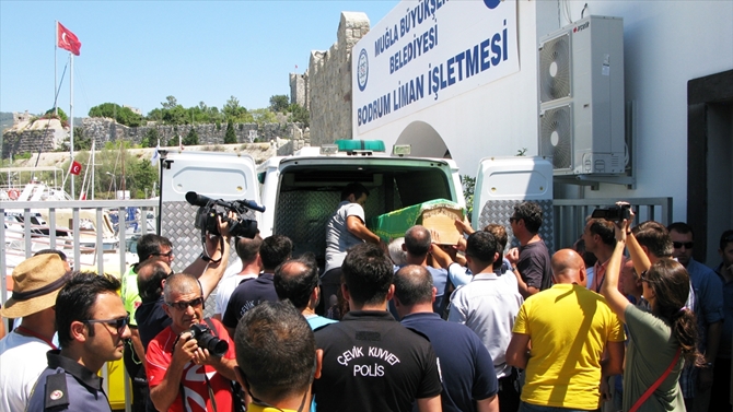 Türk vatandaşının cenazesi Bodrum'a getirildi