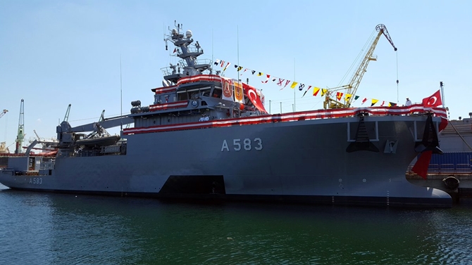 TCG Işın (A-583) DZKK'ya teslim edildi