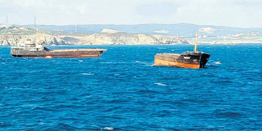 Boğaz’a girmeden ikiye bölündü