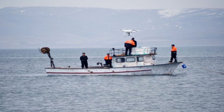 Jandarma Nazik Gölü'nü 'drone' ile koruyor
