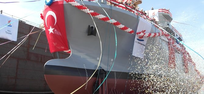 'TCG IŞIN' İstanbul Tersanesi’nde denize indirildi