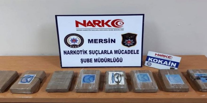 Mersin'de 615 kilogram kokain ele geçirildi