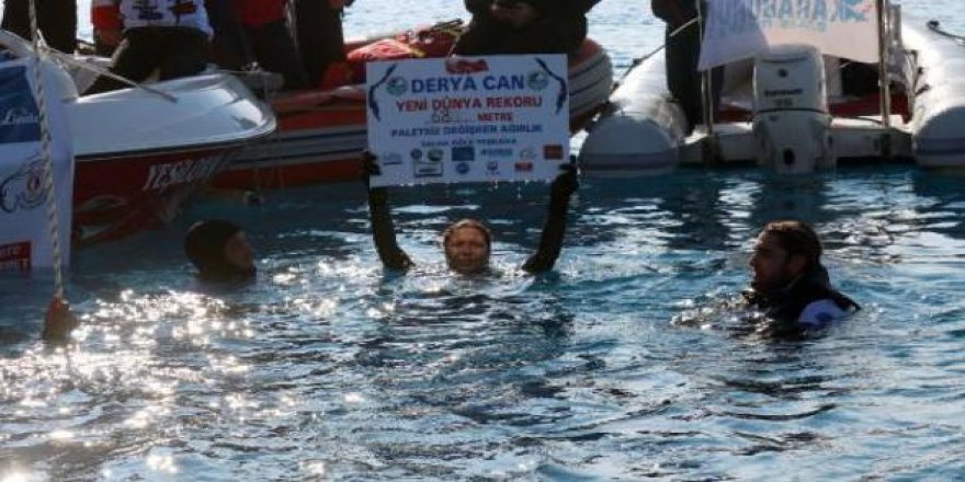 Salda Gölü’nde yeni rekortmen Derya Can