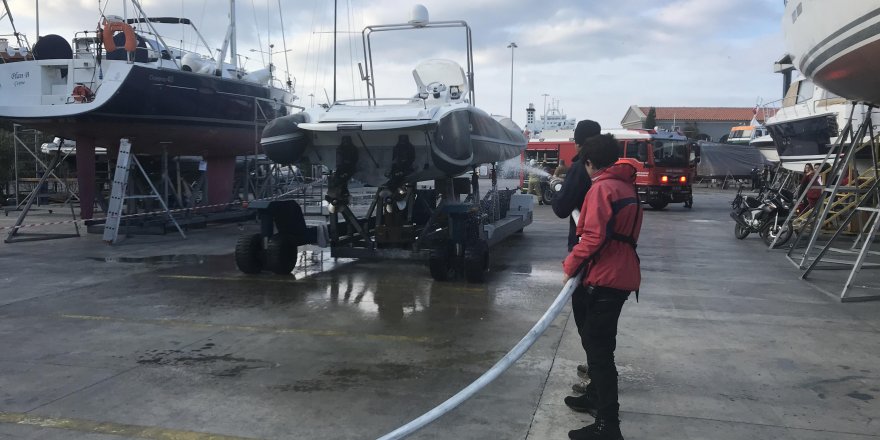 Çeşme Marina’da başarılı bir yangın tatbikatı daha!