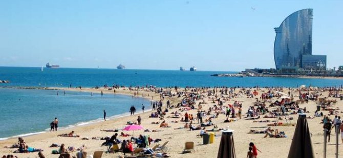 Barcelona plajlarında köpekbalığı paniği