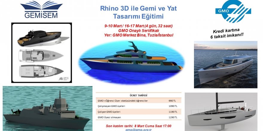 GEMİSEM’den gemi ve yat tasarımı eğitimi