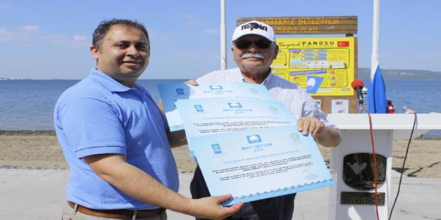 Çanakkale’de 3 plaja mavi bayrak verildi