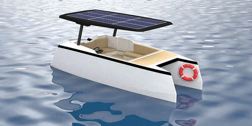 Hedefte güneş enerjili yüzebilen karavan var