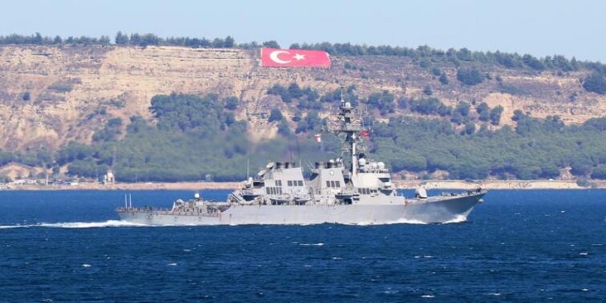 ABD’nin güdümlü füze destroyeri Marmara’ya açıldı