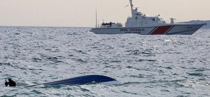 Kaçakları taşıyan tekne Kos Adası açıklarında battı