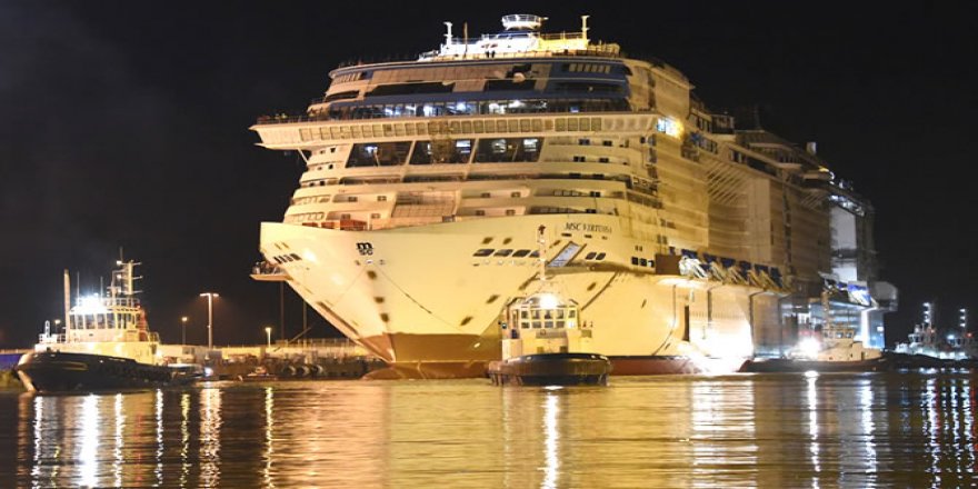 MSC Virtuosa gemisi su ile buluştu