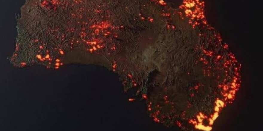Avusturalya’daki yangında son durum korkutucu… NASA yangının uzaydaki görüntüsünü paylaştı.