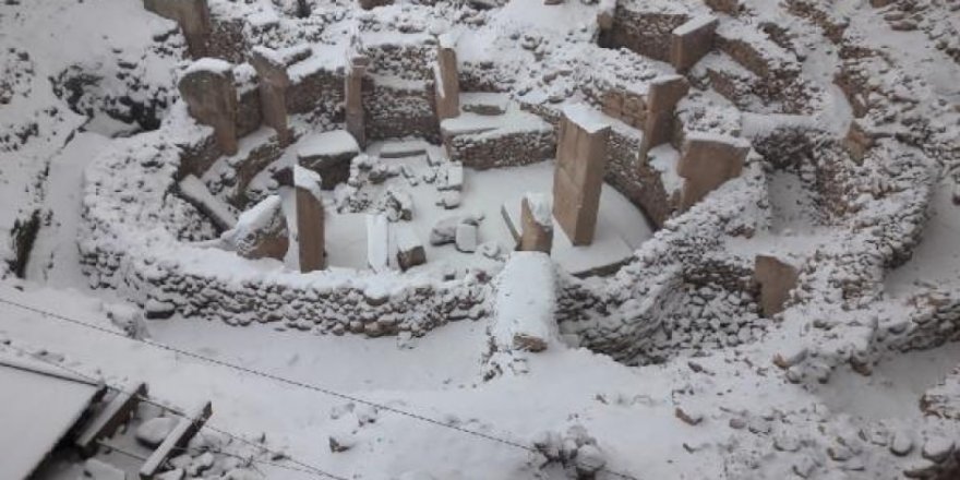 Göbeklitepe kar altında kaldı