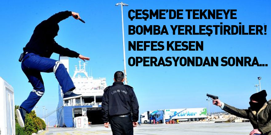 Çeşme Ulusoy Limanı’nda Gerçekleşen Tatbikat Nefes Kesti