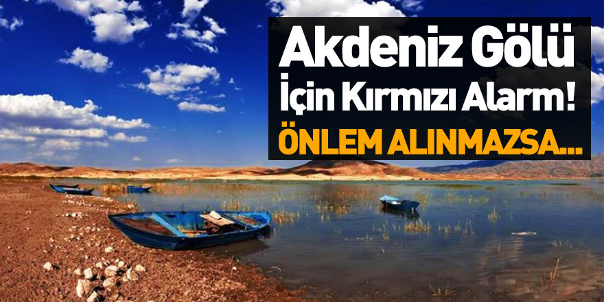 Akdeniz Gölü Yok Olma Tehlikesiyle Karşı Karşıya