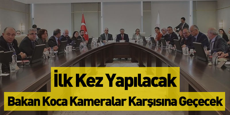 Bakan Koca Kameralar Karşısına Geçecek