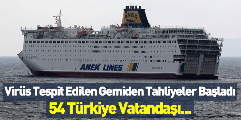 Virüs Tespit Edilen Gemiden Tahliyeler Başladı