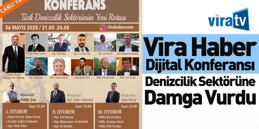 Vira Haber Dijital Konferansı Denizcilik Sektörüne Damga Vurdu