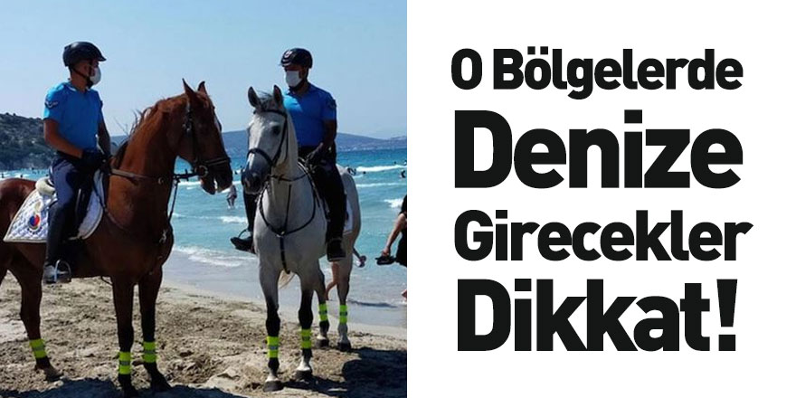 Atlı Jandarma Birlikleri İzmir Plajlarını Denetliyor