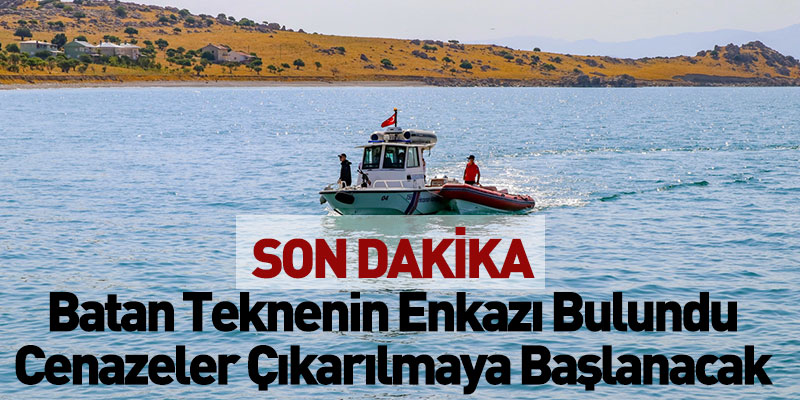 Batan Teknenin Enkazı Bulundu