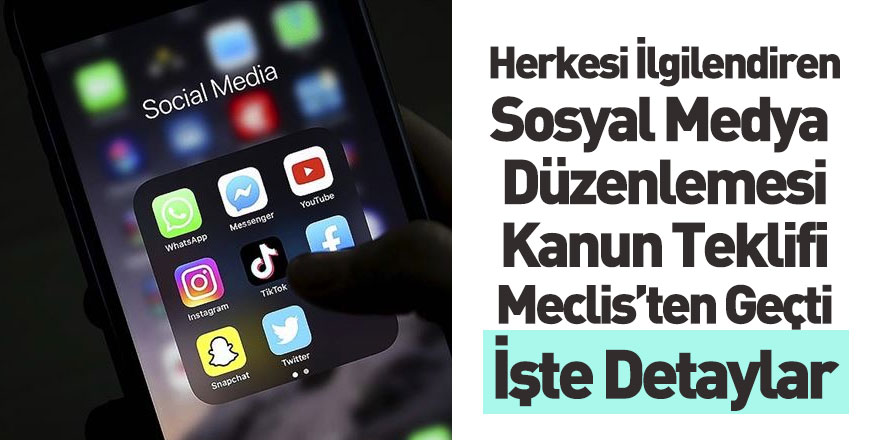 Sosyal Medya Düzenlemesi Meclis'ten Geçti