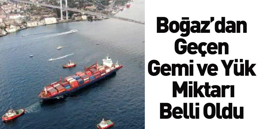 İstanbul Boğazı'ndan Geçen Yük Miktarında Artış Yaşandı