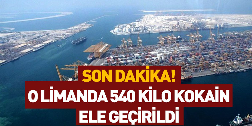 Ticaret Bakanı Ruhsar Pekcan 540 Kilo Kokainin Ele Geçirildiğini Açıkladı