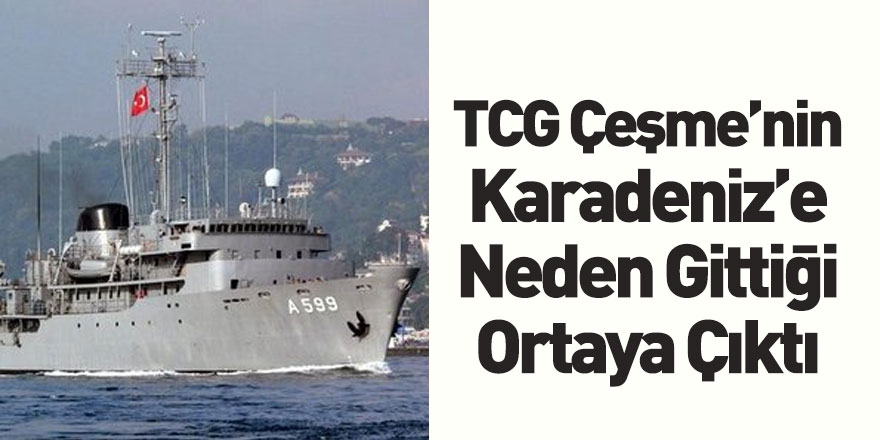 TCG Çeşme Gemisinin Karadeniz'de Bulunma Sebebi Ortaya Çıktı